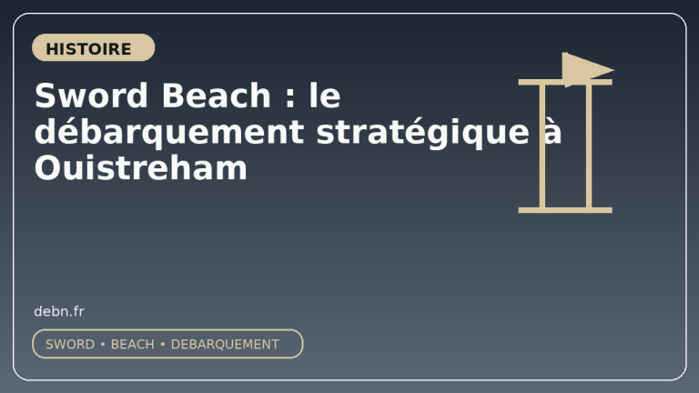 Sword Beach : le débarquement stratégique à Ouistreham