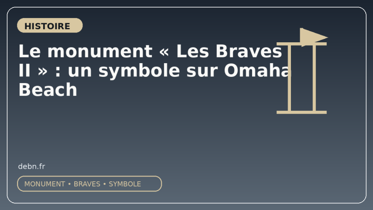 Le monument « Les Braves II » : un symbole sur Omaha Beach