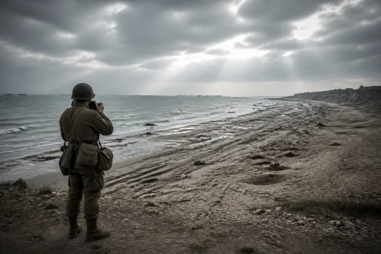 Omaha beach le regard du photographe