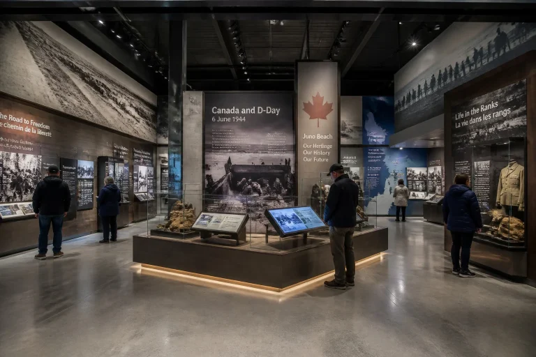 Exposition sur le canada et le jour j a juno beach