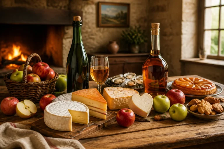 Delices normands fromages cidre et calvados