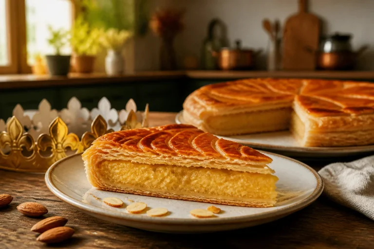 Galette des rois cremeuse et doree