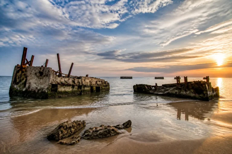 Vestiges du port mulberry a utah beach