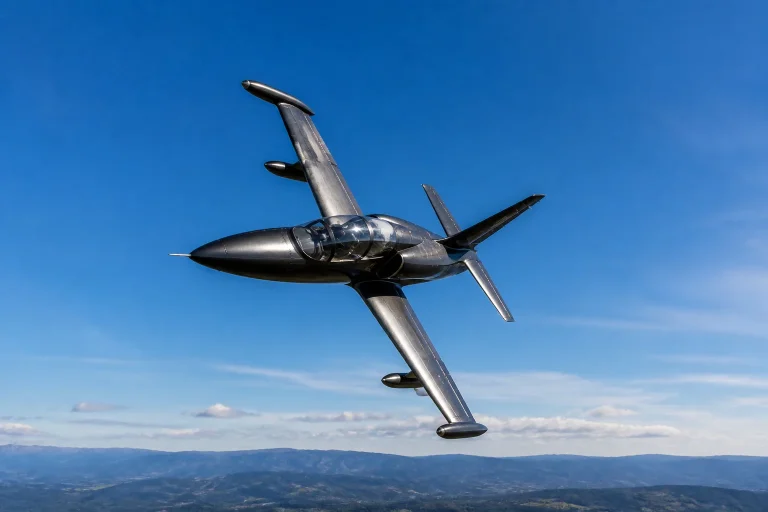 Jet l 39 en vol dynamique