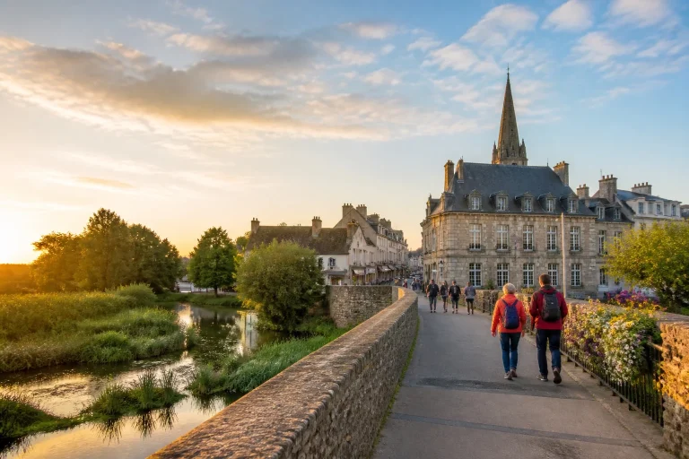 Carentan au coucher du soleil