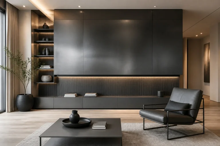 Design interieur moderne gunmetal