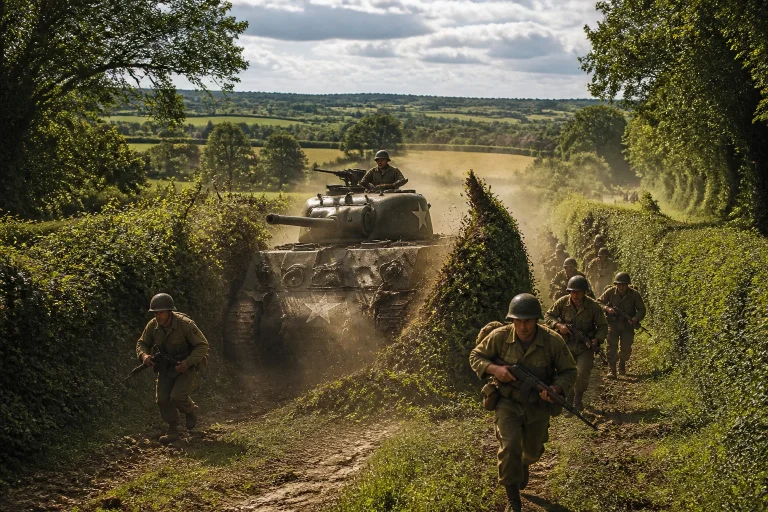 Percee en normandie juillet 1944