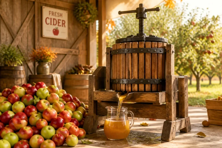 Pressage artisanal de cidre